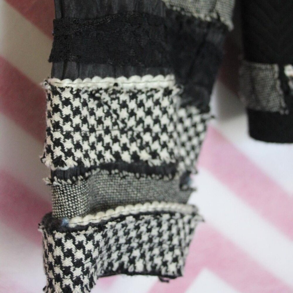 Vintage Patchwork Blazer Jacket Size 12 - image 5